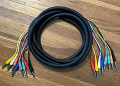 HOSA 8 Channel High-Definition Audio Snake. 12 feet 1/4″ to 1/4″ Studio Cable.