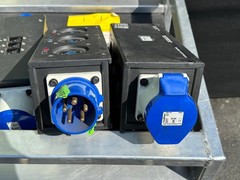 INDU 400A Power Distro PD 3PH CAM-CEE 30A-BLU5 X6, 30A-BLU3 X18 PT W/CABLE