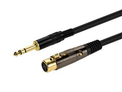 Monoprice XLR Female to 1/4in TRS Male Cable – 6 Feet | 16AWG, Gold Plated