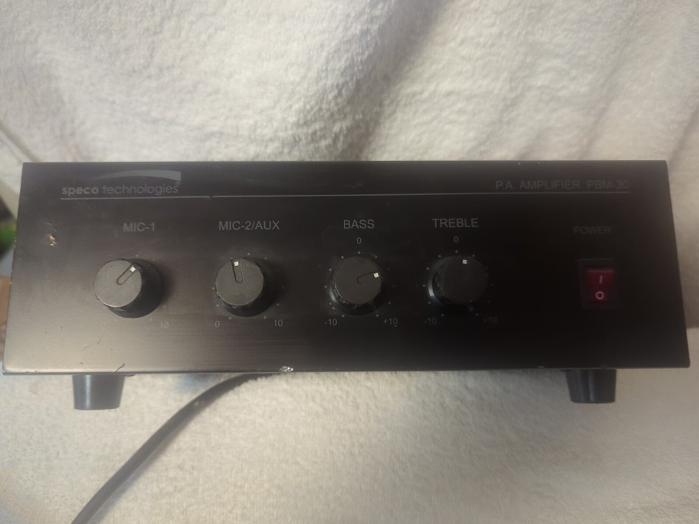 Speco Technologies PBM-30 30W Contractor Series PA Amplifier – UNTESTED