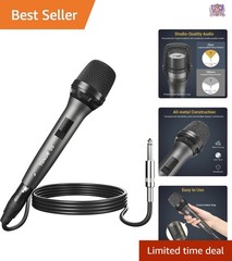 Dynamic Cardioid Vocal Microphone for Singing Karaoke Studio Performance