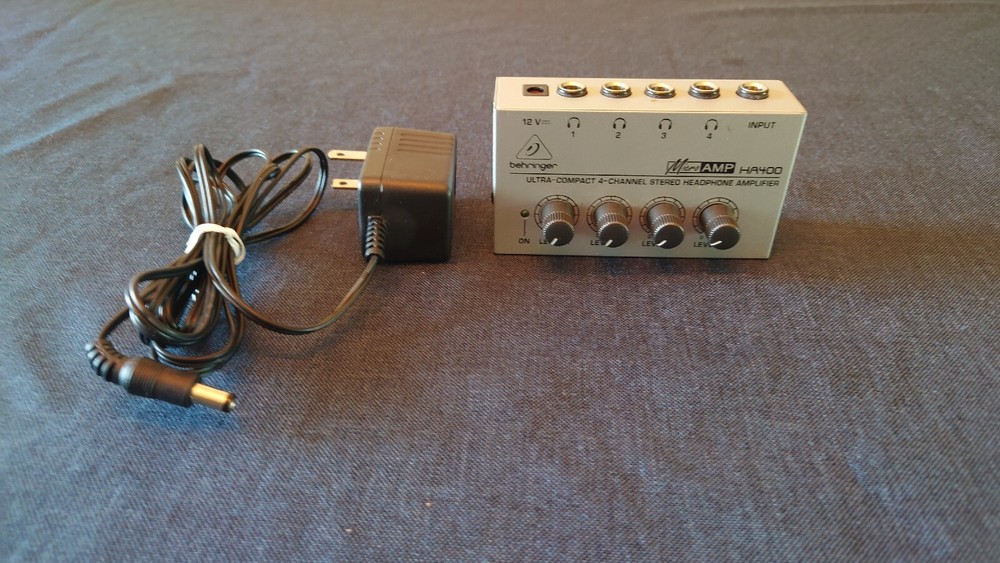 Behringer Micro Amp HA400 4-channel Stereo Headphone Amplifier HA 400