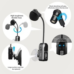 2.4G Instrument Microphone Receiver with Detachable Suction Cup for Guitar Vi…