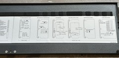 Studer A820 Front Door Label, Set – pn: 1.820.500-38 – New, Reproduction