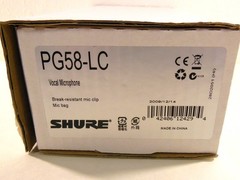 SHURE PG58 Vocal Wired Dynamic Microphone with Case, Mic Clip, XLR Cable, Nice