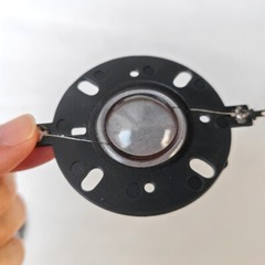 2Pcs 25.4mm 1incch Semi-transparent Diaphragm Dome Tweeter Horn voice coil-8ohm