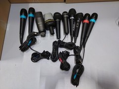 Lot of 10 Used Microphones – Various Brands and Models, Working