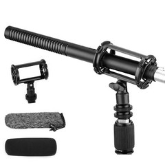 Boya XLR Shotgun Microphone BY-BM6060, Super-Cardioid Condenser Mic with 24 4…