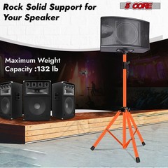 Tall Adjustable Tripod Speaker Stand – 72 Inch Studio Monitor Support