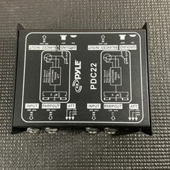 Pyle PDC22 Dual 1/4“ Instrument To Balanced & Unbalanced 1/4“/XLR Direct Box