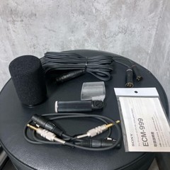 Sony Condenser Microphone ECM-999 2 Stereo Complete Used From Japan
