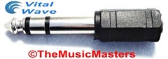 2X 1/8″ 3.5mm Female Jack to 1/4″ Male Plug Stereo Headphone Audio Adapter VWLTW