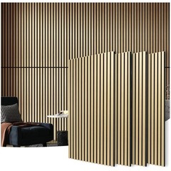 Acoustic Wood Panels 4 Pack – Oak Finish