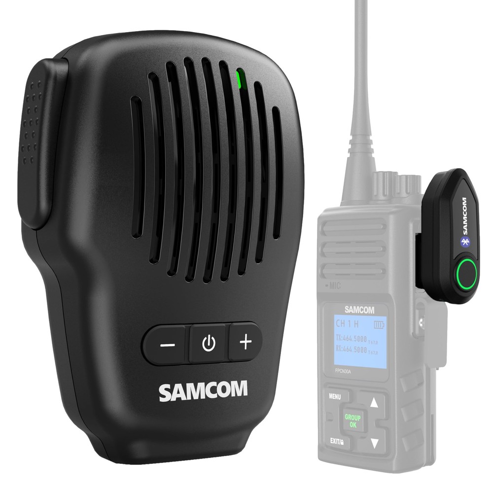 SAMCOM Wireless PTT Mic Bluetooth Speaker IP67 1Pck