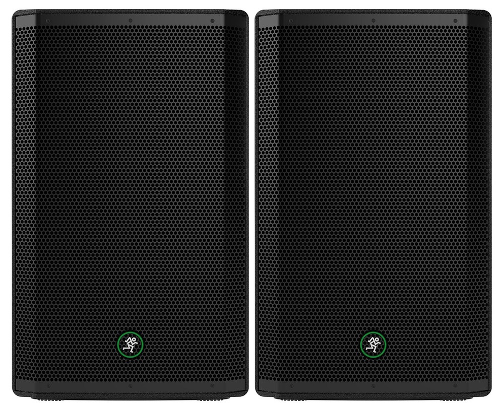 (2) Mackie Thrash215 15″ 1300W Powered Active DJ PA Speakers Thrash 215