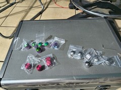 16 Akai MPC QLink knobs q link touch sensitive METAL .. Red Green/Purple Chrome