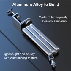 For Shure SM7B Aluminum Alloy Foldable Microphone Boom Arm Stand 360° Rotatable