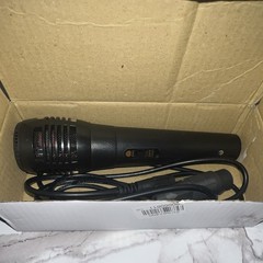 Wired Handheld/Stand-Held Microphone with On/Off Switch, Black Color
