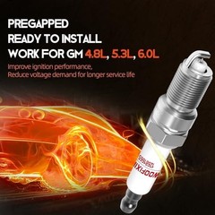 41-962 Spark Plugs and Wires for Chevy 5.3 6.0L 6.2L, Spark Plug set