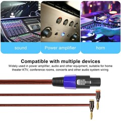 Banana Plug to Speakon Cable Double Banana Plug to Speakon Male Speaker Cable…