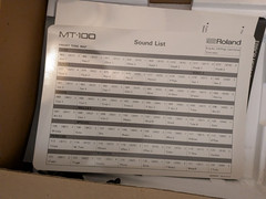 Roland MT-100 Sound Module with original box, PSU, manual – excellent condition!
