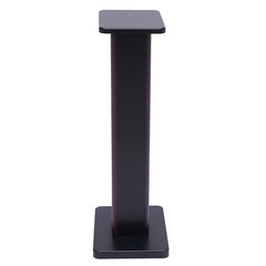 28″ 1 Pair Bookshelf Speaker Stands Surround Sound Home Theater Black Walnut PVC