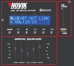 NOVIK NEO MIXER NVK 8500-BT | 8 Channel Powered Audio Mixer Professional Studio