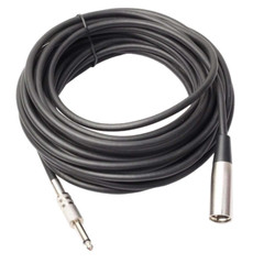 XLR 3-Pin Male To 1/4″ Plug TS Microphone Mono Cable Unbalanced Shielded Audio