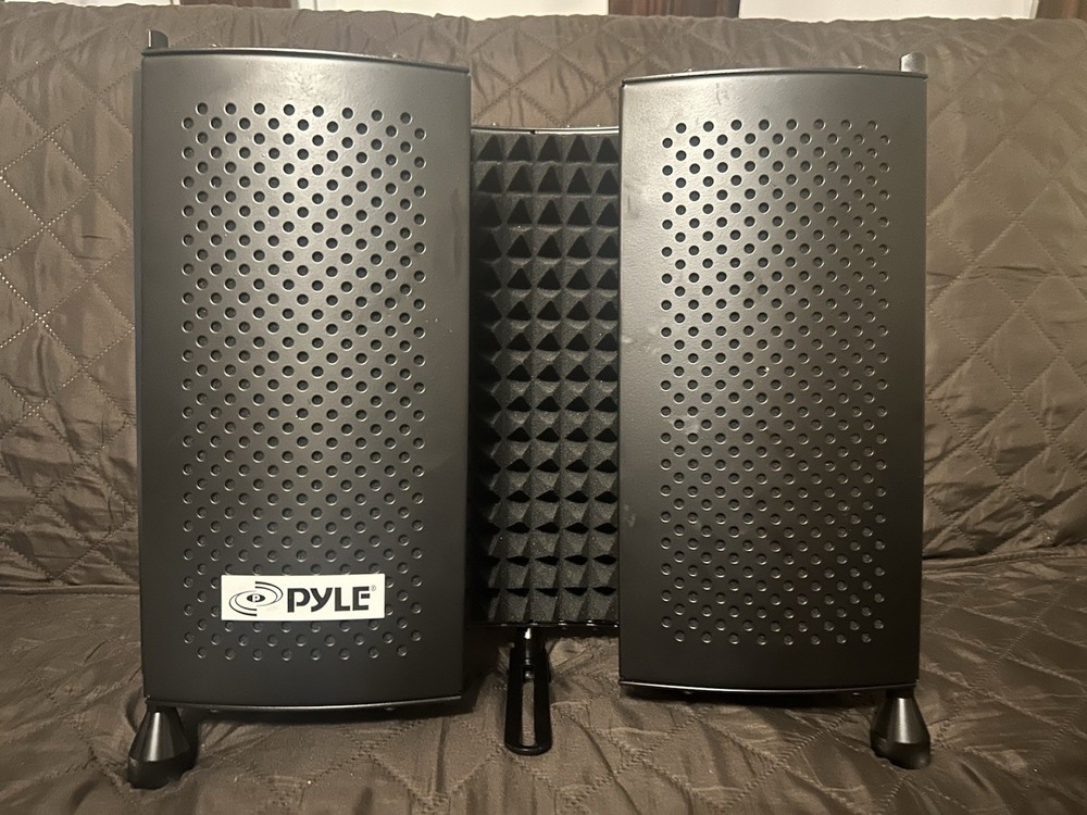 Pyle Acoustic Foam Absorption Panel Black, Foam Metal, For Booth Room, 1 Panel