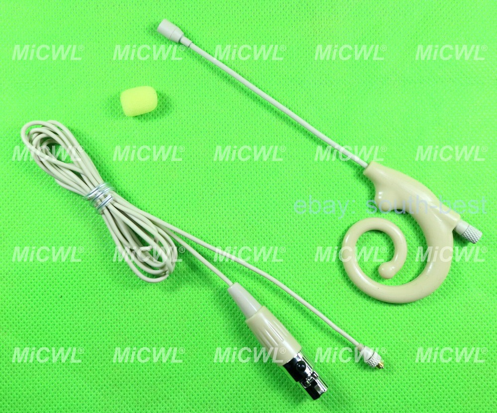 Snail ear Microphone For Shure Audio-Technica Sennheiser MiPro Detachable Wire