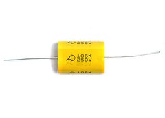 5pc MEA Metallized Polyester Film Capacitor 106K 106 10uF 250V K ±10% Axial AID