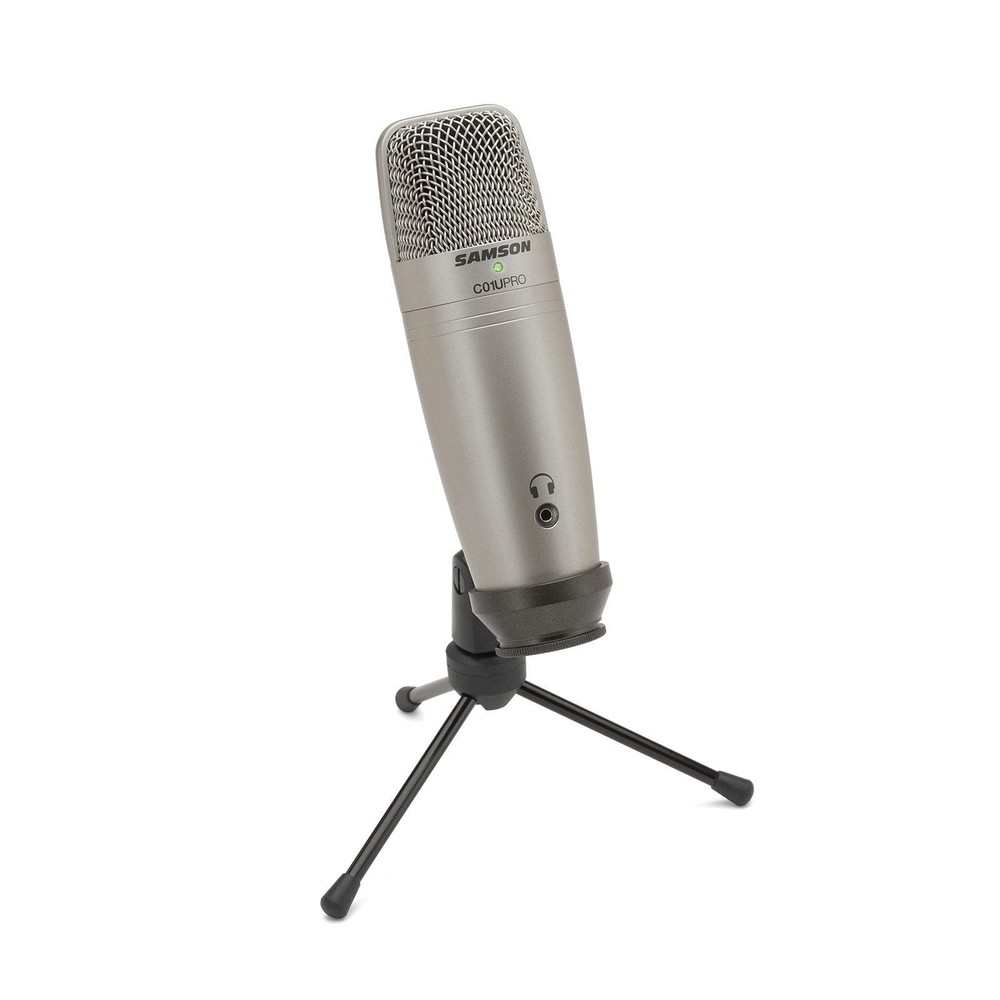 Samson C01U Pro – USB Studio Condenser Microphone 2.70 Microphone, Silver
