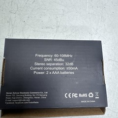 Lot Of 2 Retekess Portable FM Radio Transmitter Receivers PR13