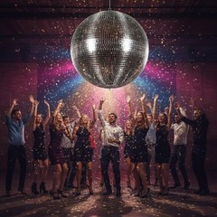16inch Large Mirror Disco Ball – Hanging Big 16 Inches, silvery
