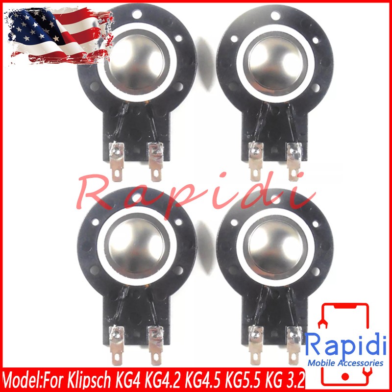 4*AFT Titanium Tweeter Diaphragm 25.4mm For Klipsch KG4 KG4.2 KG4.5 KG5.5 1″ VCL