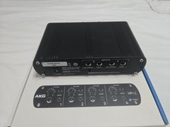 AKG HP4E 4-Channel Tabletop Stereo Headphone Amplifier Black TRS Headphone Jack