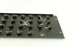 22 Channel XLR Input Mixer Mix Down Rack Face For Parts – Not Wired