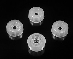 20 CLEAR ROUND RUBBER FEET BUMPERS – 1/2 H x 1 W -RADIO AMPS / US MADE