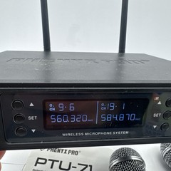 Phenyx Pro Put-71 Wireless Microphone System, Dual Wireless Mics READ
