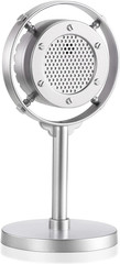 Vintage Retro Fake Plastic Mic, Nostalgic Microphone Props for Antique Decoratio