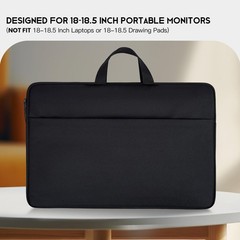 18.5 Inch Portable Monitor Case Carrying Sleeve Bag Travel Padded Protective