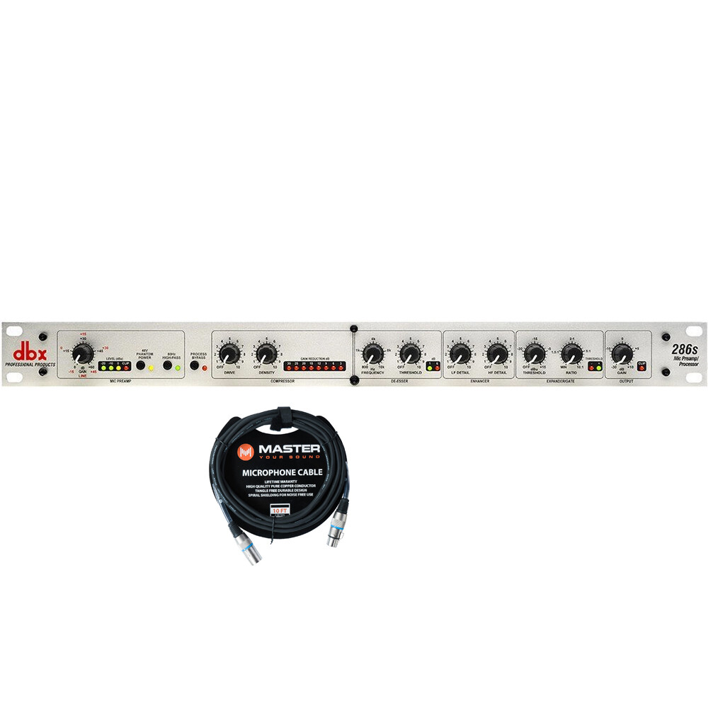 dbx 286s Microphone Preamp/Channel Strip w/ Cable