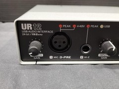 Steinberg UR12 2×2 24bit 192kHz D-PRE Loopback Recording USB Audio Interface