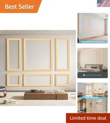 Elegant Oak Pre-Cut Wainscoting Panel Set – Quick Install for Stunning Interiors