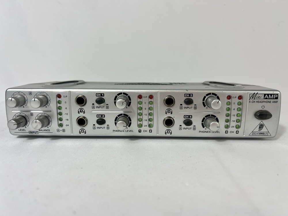 Behringer MiniAmp AMP800 4-Channel Stereo Headphone Amplifier NO Power Supply