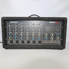 Fender Sunn SR6520 Powered Mixer 6 Channel 520W UNTESTED AS IS POWERS ON