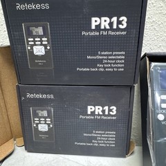 Lot Of 2 Retekess Portable FM Radio Transmitter Receivers PR13