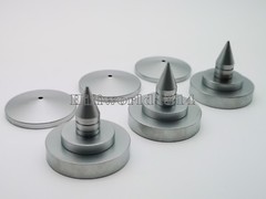 4Set Speaker Stand Spike Spikes Isolation Cone Feet Base hifi brass 35x35mm