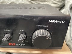 RadioShack MPA-40 20 Watt PA System Amplifier Tested And Working Excellent Shape
