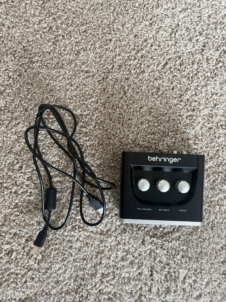 Behringer U-PHORIA UM2 Single Channel Audio Interface – Black